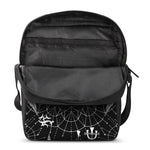 Black And White Demon Wicca Print Rectangular Crossbody Bag