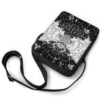 Black And White Demon Wicca Print Rectangular Crossbody Bag