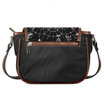 Black And White Demon Wicca Print Saddle Bag