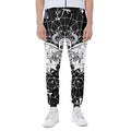 Black And White Demon Wicca Print Joggers