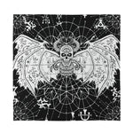 Black And White Demon Wicca Print Silk Bandana