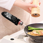 Black And White Demon Wicca Print Skillet Handle Cover