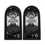 Black And White Demon Wicca Print Skillet Handle Cover