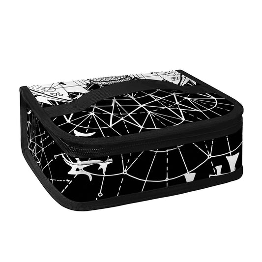 Black And White Demon Wicca Print Small Lunch Bag
