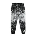 Black And White Demon Wicca Print Sweatpants