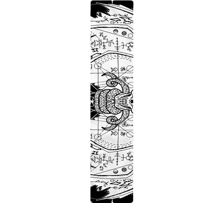 Black And White Demon Wicca Print Table Runner