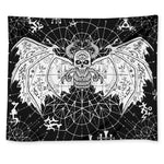 Black And White Demon Wicca Print Tapestry