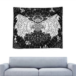 Black And White Demon Wicca Print Tapestry
