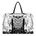 Black And White Demon Wicca Print Utility Tote Bag