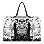Black And White Demon Wicca Print Utility Tote Bag