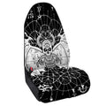 Black And White Demon Wicca Print Waterproof Car Seat Cover