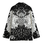Black And White Demon Wicca Print Women's Blazer