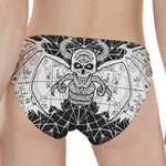 Black And White Demon Wicca Print Women's Panties