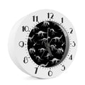 Black And White Dinosaur Fossil Print Alarm Clock
