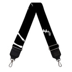 Black And White Dinosaur Fossil Print Bag Strap