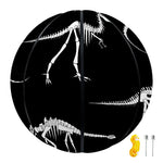 Black And White Dinosaur Fossil Print Basketball