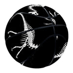 Black And White Dinosaur Fossil Print Basketball