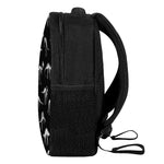 Black And White Dinosaur Fossil Print Casual Backpack