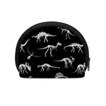 Black And White Dinosaur Fossil Print Coin Purse