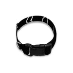 Black And White Dinosaur Fossil Print Dog Collar