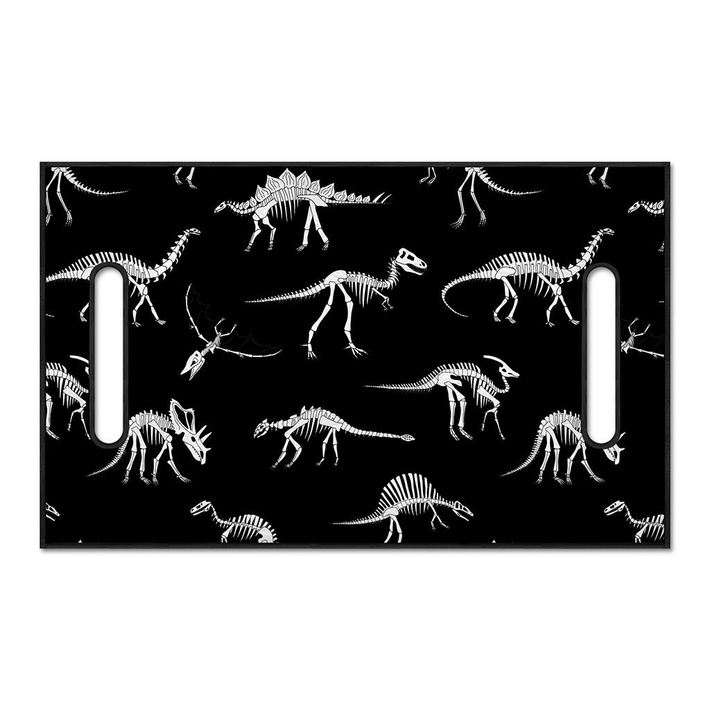 Black And White Dinosaur Fossil Print Golf Cart Seat Cover