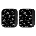 Black And White Dinosaur Fossil Print Handle Covers