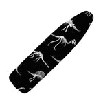 Black And White Dinosaur Fossil Print Ironing Board Cover