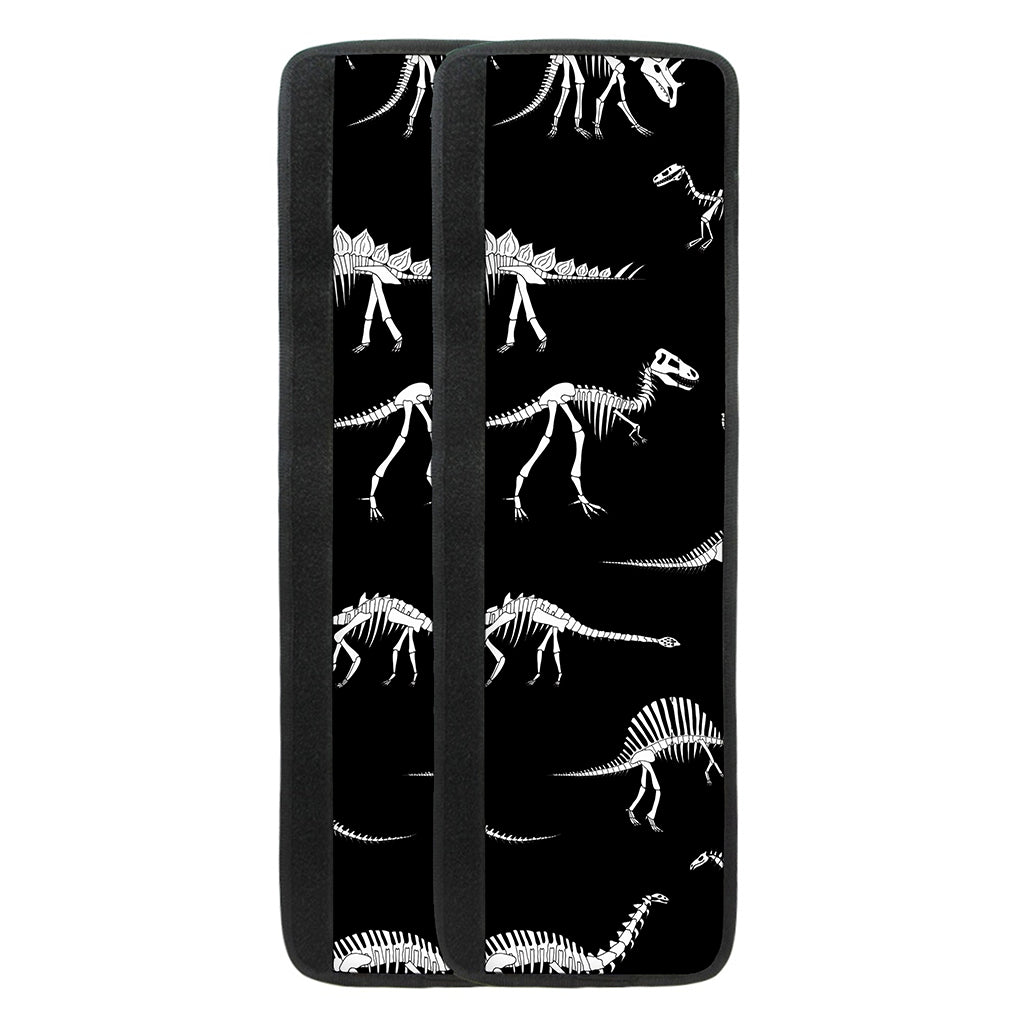 Black And White Dinosaur Fossil Print Refrigerator Handle Covers