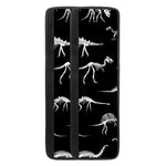 Black And White Dinosaur Fossil Print Refrigerator Handle Covers