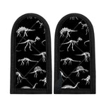 Black And White Dinosaur Fossil Print Skillet Handle Cover