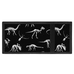 Black And White Dinosaur Fossil Print Trifold Wallet