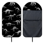 Black And White Dinosaur Fossil Print Waterproof Car Seat Cover