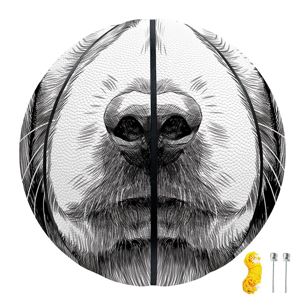 Black And White Drawing Beagle Print Basketball