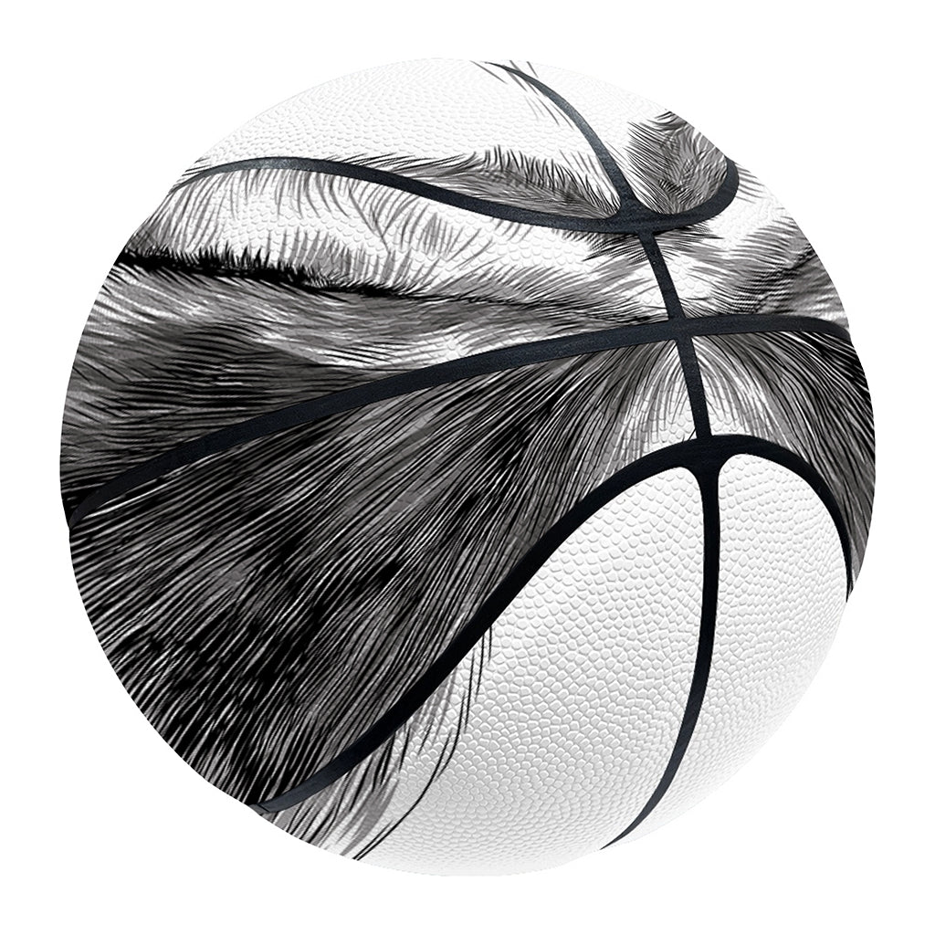 Black And White Drawing Beagle Print Basketball