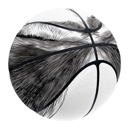 Black And White Drawing Beagle Print Basketball
