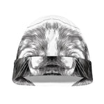 Black And White Drawing Beagle Print Beanie