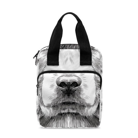 Black And White Drawing Beagle Print Bible Tote Bag