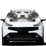 Black And White Drawing Beagle Print Car Windshield Snow Cover