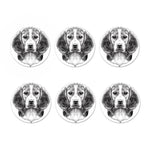 Black And White Drawing Beagle Print Coaster Set