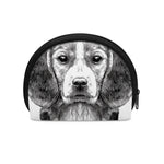 Black And White Drawing Beagle Print Coin Purse