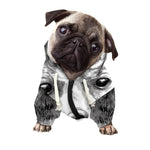 Black And White Drawing Beagle Print Dog Zip Up Hoodie