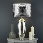 Black And White Drawing Beagle Print Drum Lamp Shade