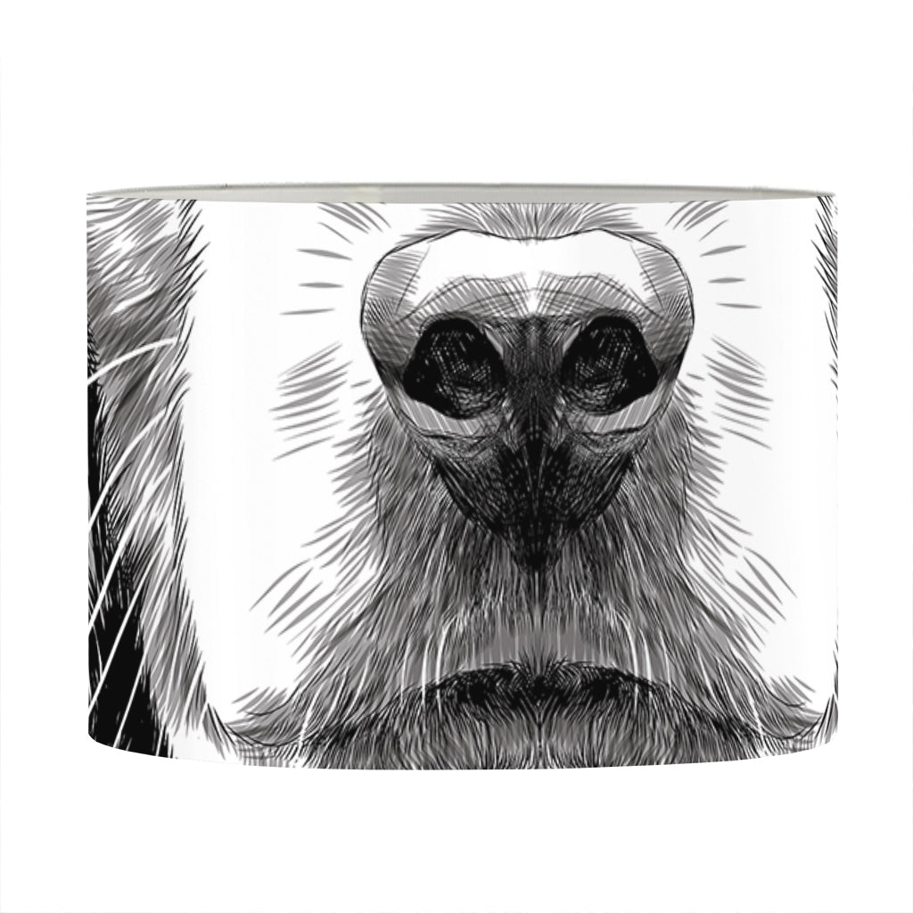 Black And White Drawing Beagle Print Drum Lamp Shade