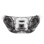 Black And White Drawing Beagle Print Fanny Pack