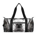 Black And White Drawing Beagle Print Gym Bag
