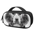 Black And White Drawing Beagle Print Portable Cooler Travel Case