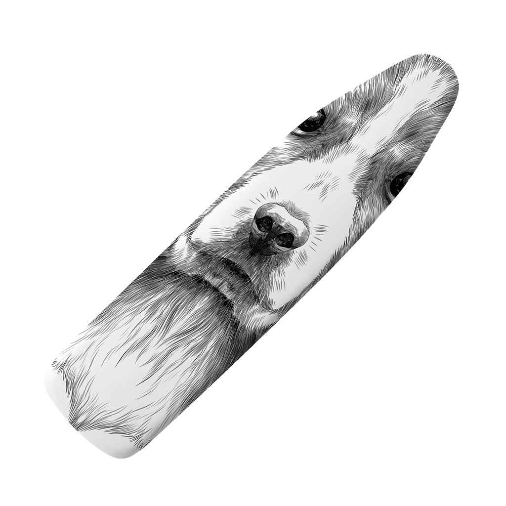Black And White Drawing Beagle Print Ironing Board Cover