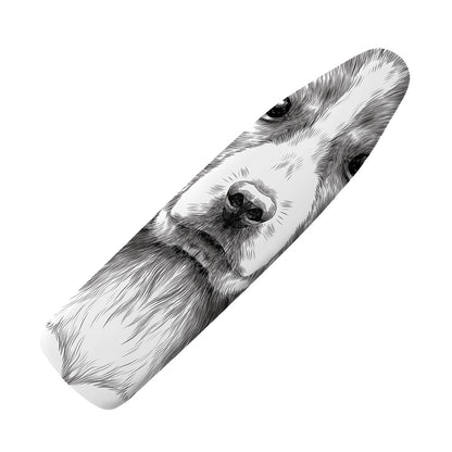 Black And White Drawing Beagle Print Ironing Board Cover