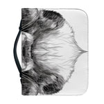 Black And White Drawing Beagle Print Leather Bible Cover