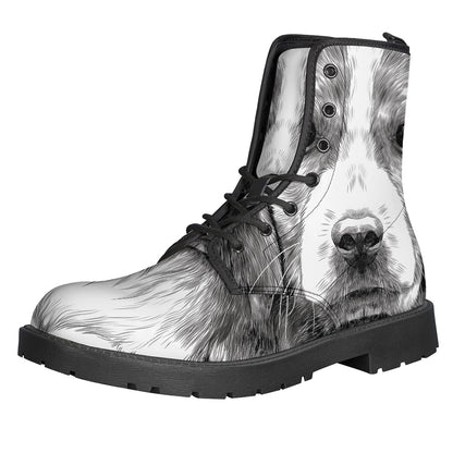 Black And White Drawing Beagle Print Backpack